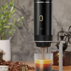 BrewTrio™ Wireless Espresso Maker – 3-in-1 Capsule & Powder Travel Coffee Machine for Car, Home & Camping