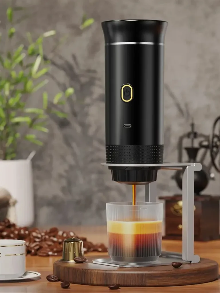 BrewTrio™ Wireless Espresso Maker – 3-in-1 Capsule & Powder Travel Coffee Machine for Car, Home & Camping